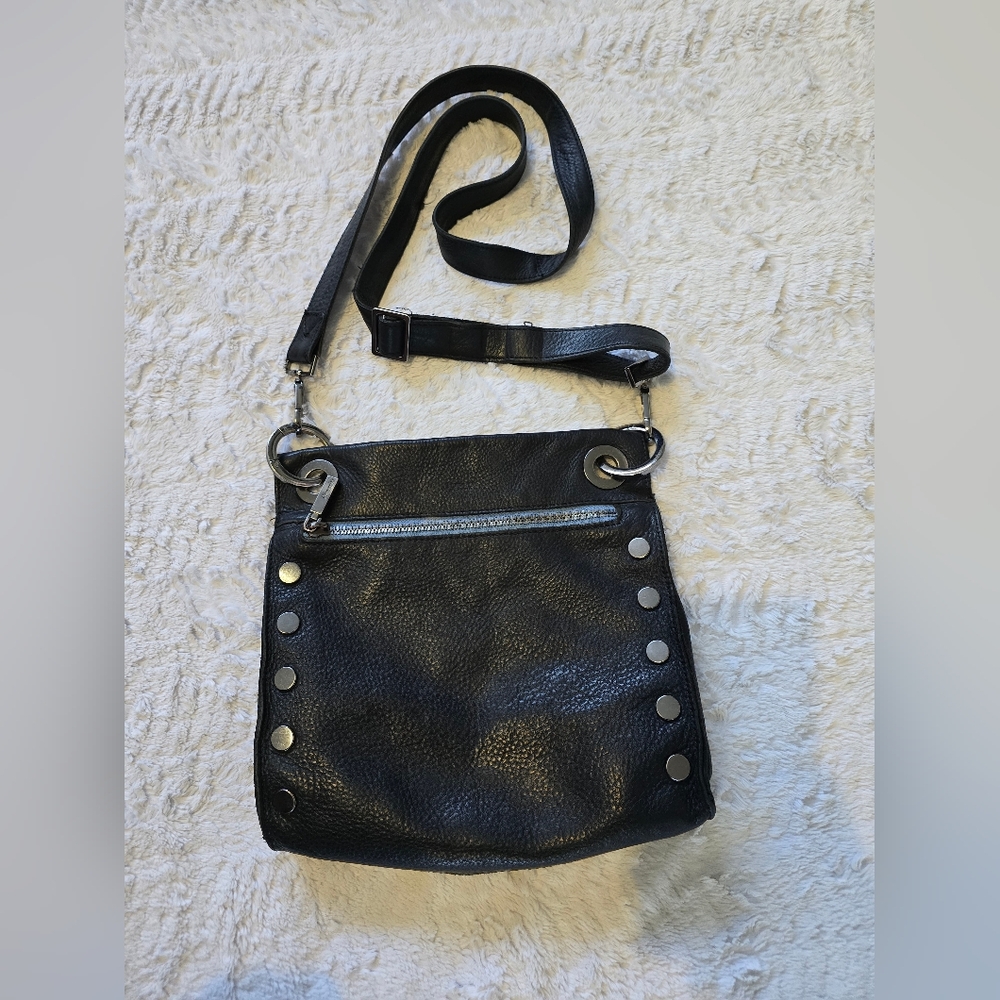 Hammitt Medium Tony black/gunmetal, limited edition skylight blue zipper